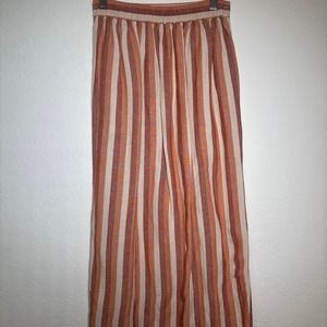 Madewell Striped Linen Skirt Size XS